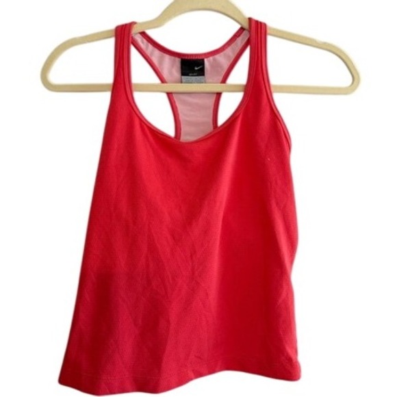 Nike Tops - Nike Dri-FIT Red Racerback Tank‎ Top Athletic Training Activewear